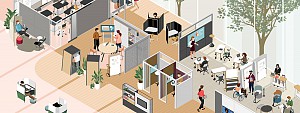 7  نوع طراحی مدرن در طراحی داخلی دفاتر کار اداری